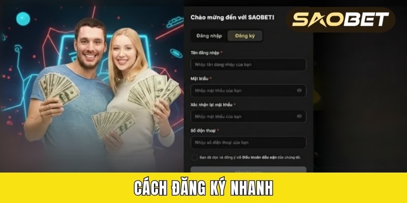 Cách đăng ký nhanh