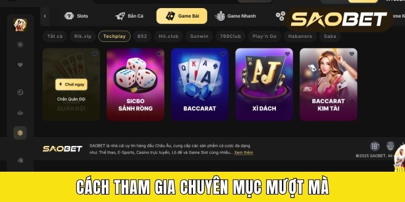 Cách tham gia chuyên mục mượt mà